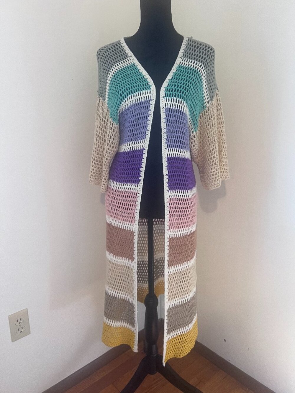 Anthropologie Crocheted Eliza Duster